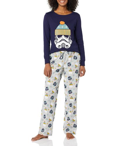 Amazon Essentials Disney Marvel Snug-Fit Cotton Pajamas Sets - Azul