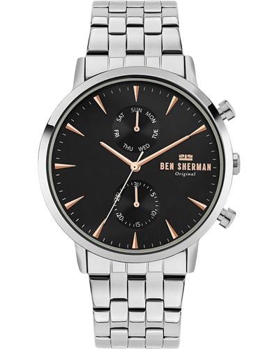 Ben Sherman S Analogue Classic Quartz Watch With Stainless Steel Strap Wb041bsm - Multicolour