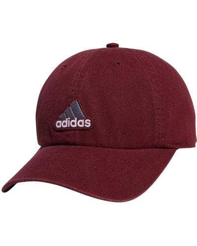 adidas Ultimate 2.0 Relaxed Adjustable Cotton Cap-discontinued - Red