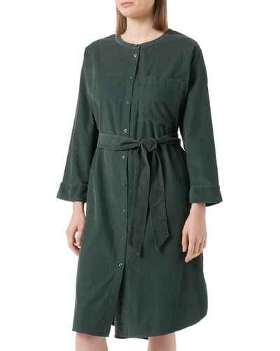 S.oliver Hemdblusenkleid aus Cord Green 34 - Grün