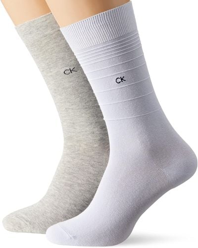 Calvin Klein Gradient Stripe Socks - Grijs