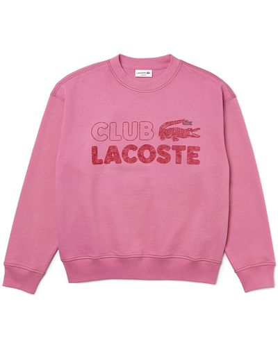 Lacoste Sh5453 Sweatshirts - Roze