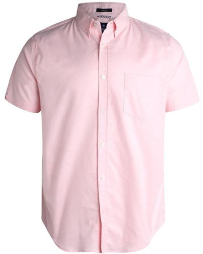 Ben Sherman Regular Fit Button Down Shirt - Casual Dress Shirt For - Pink