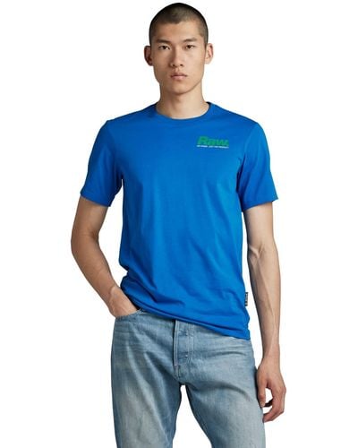 G-Star RAW Photographer Graphic Slim T-Shirt - Blu