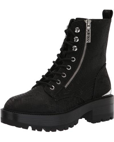 Guess Fearne Combat Boot - Black