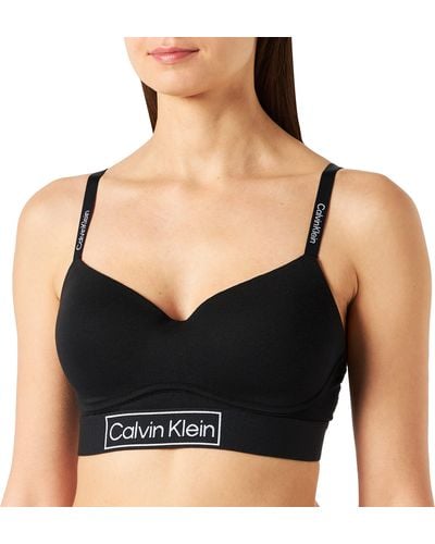 Calvin Klein Mujer Sujetador Bralette Light Lined Forrado - Negro