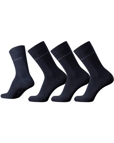 Tom Tailor Socke 3 er Pack 9003 / men basic socks 3 pack - Blau