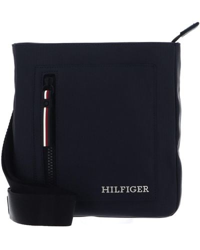 Tommy Hilfiger Th Pique Mini Crossover - Blauw
