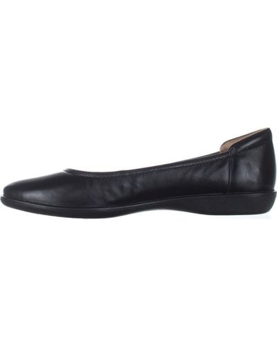 Naturalizer S Flexy Comfortable Slip On Round Toe Ballet Flats ,black Leather,5.5 M Us - Blue