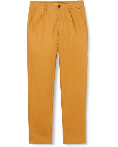Benetton Pantalone 4yqsuf00o Hose - Orange