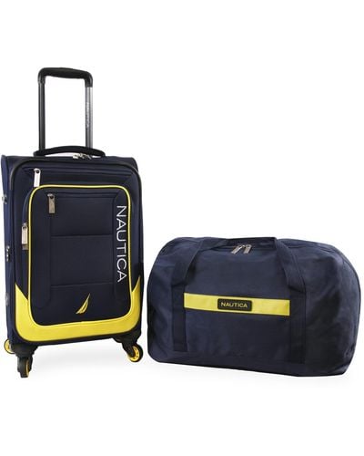 Nautica Pathfinder 2pc Softside Luggage Set - Blue