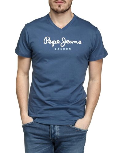 Pepe Jeans Eggo V N T-Shirt - Azul