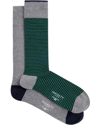 Hackett Stripes 2p Socks - Green