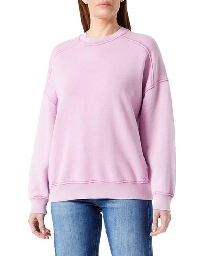 Benetton Maglia G/C M/L 3EM5D103A Sweatshirt ohne Kapuze - Lila