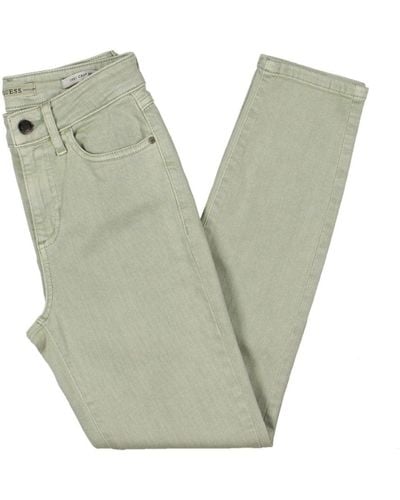 Guess Factory 1981 High-rise Skinny Cropped Jeans - Green
