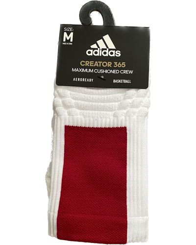 adidas Creator 365 Maximum Cushioned Crew Aeroready Basketball Socks Size M - Black