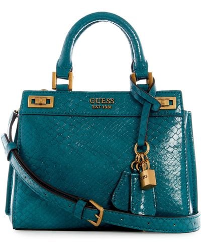 Blue Guess Bags for Women | Lyst