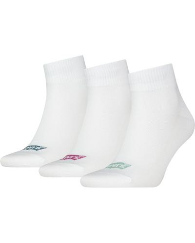 Levi's Recycled Cotton Quarter Sock - Weiß
