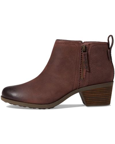 Teva Anaya Bootie Rr Durable Comfortable Waterproof Chelsea Leather Boots - Brown