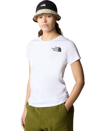 The North Face Shirt - Slim Fit T-shirt With Short Sleeves - Tnf - White