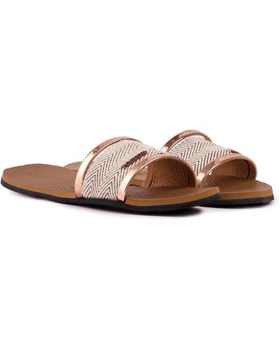 Havaianas Adults You Trancoso Premium Summer Flip Flops - Mettallic