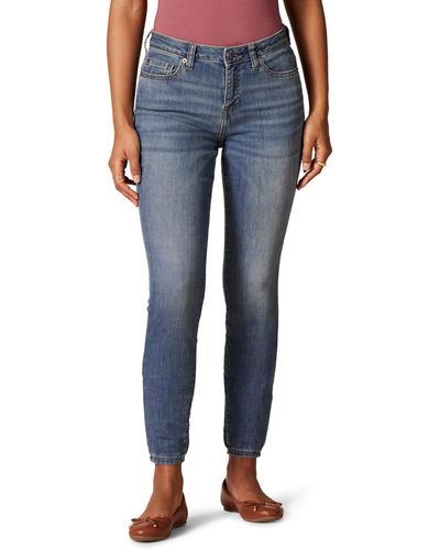 Amazon Essentials Jeans Curvy Aderenti A Vita Media Donna - Blu