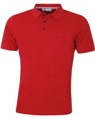 Calvin Klein Poloshirt Voor - Rood