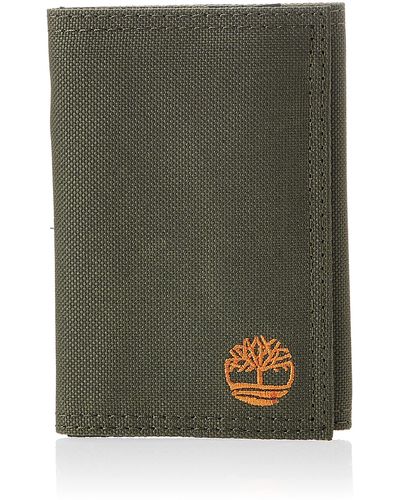 Timberland Trifold Nylon Wallet 3 x 3 x 3 cm Geldbörse - Grün