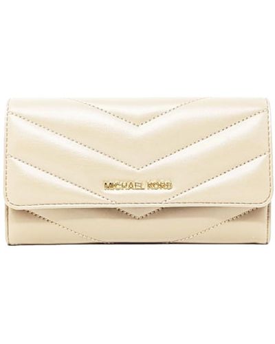 Michael Kors Wallet For Jet Set Travel Collection Trifold Wallet For - Natural