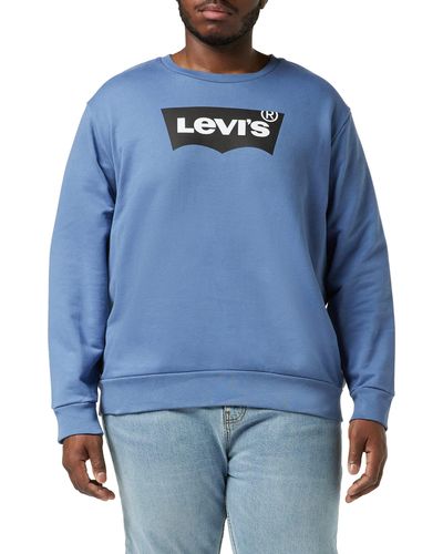 Levi's Standard Graphic Crew Sweatshirt,Sunset Blue,L - Blau