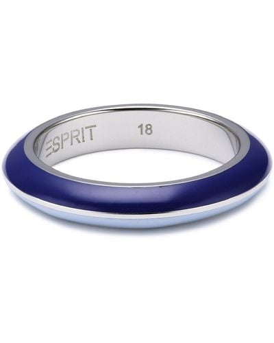 Esprit Ring Edelstahl rhodiniert Harz Marin 68 Mix Blue Fine - Blau