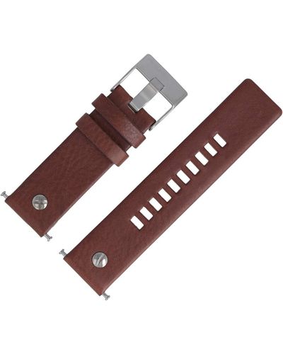 DIESEL Dz-7258 Leather Watch Strap 24 Mm Brown