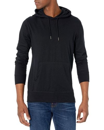 Amazon Essentials Sweatshirt à Capuche Entièrement en Jersey Léger - Noir