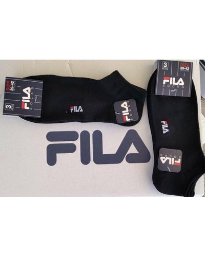 Fila 6 PAIA CALZINI IN COTONE MERCERIZZATO - Nero