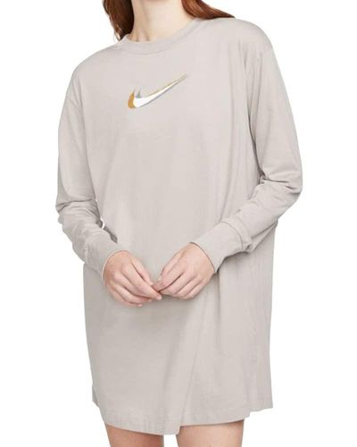 Nike Long Sleeve Dress Grey Dress