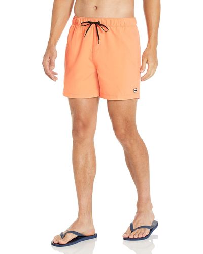 Billabong All Day Layback Elastic Waist Boardshort Board Shorts - Orange