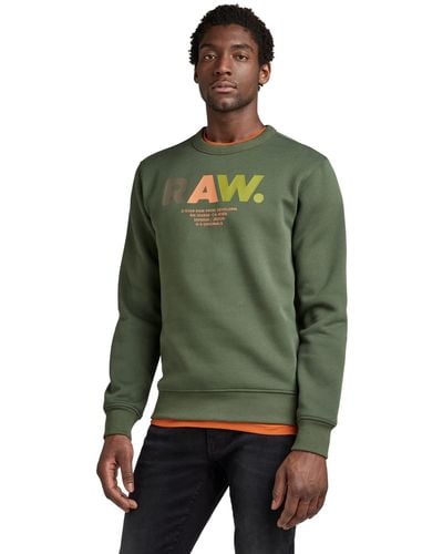 G-Star RAW Multi Colored Raw. R Sw Sweater - Groen