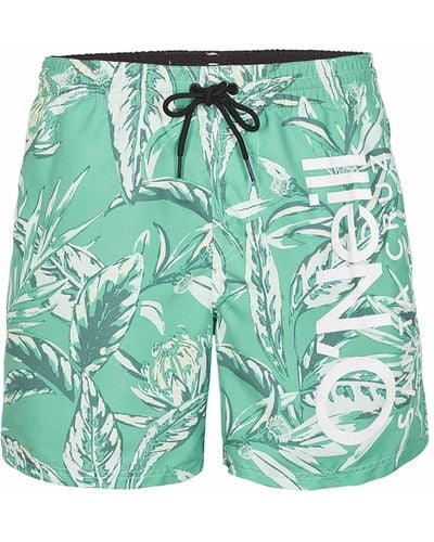 O'neill Sportswear Cali Floral 16" Swim Shorts Badehose - Grün