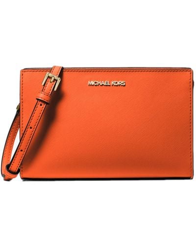 Michael Kors Handbag For Women Sheila Crossbody Purse - Orange