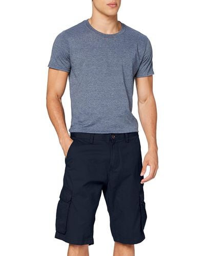 Esprit Hombre Classic Cargo Shorts Pantalones cortos - Azul