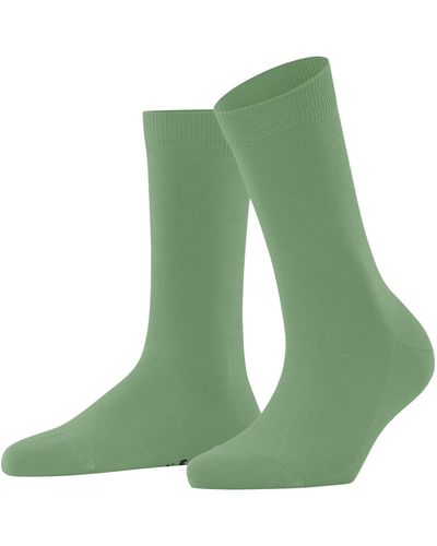 FALKE Family W So Cotton Plain 1 Pair Socks - Green