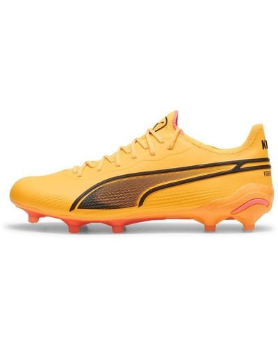 PUMA Football Shoes King Ultimate Fg/ag Orange - Yellow