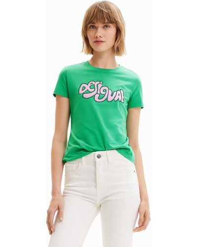 Desigual Ts_barcelona 4038 T-shirt - Green
