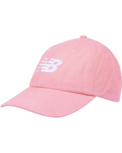New Balance And 6-Panel Curved Brim Snapback Hat - Rose