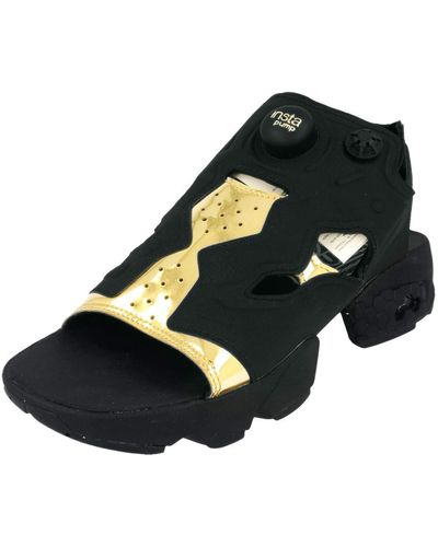 Reebok Classic Instapump Fury Sandal Mag Schuhe Sandale Outdoor-Sandale Schwarz mit Fersenriemen