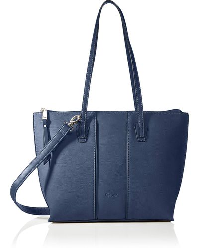 Gabor Bags Anni Shopper Umhängetasche Reißverschluss Mittelgroß Blau