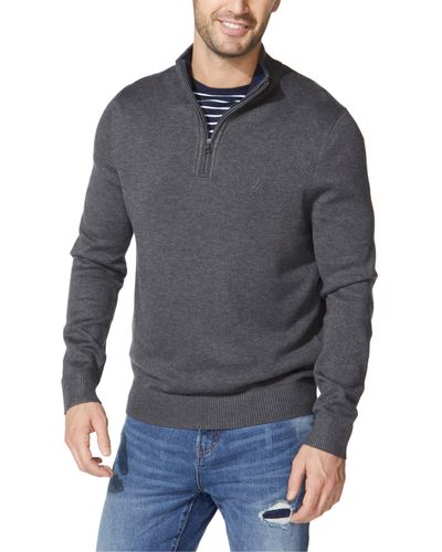 Nautica Quarter-zip Sweater - Gray