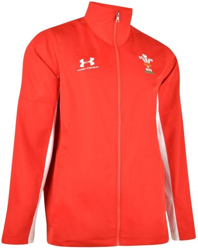 Under Armour S Wales Wru 2019/20 Players Presentation Jacket - Red