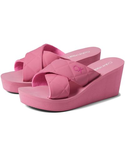 calvin klein pink heels