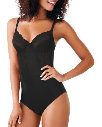 Maidenform Pretty Collection-BodyBriefer with Lace Body - Schwarz